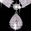 Hot Sale Sparkling Fashion Jewelry Sets Drop Earrings Necklaces Bridal Necklace Cheap Wedding Bridal Accessories Custom Made