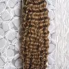 Kinky encaracolado eu ponta de extensão de cabelo humano 100g humano em cápsula cabelo real 100s pré-ligado ceratina vara vara extensões de cabelo