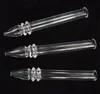 New Mini NC Quartz Nail with Quartz Filter Tips Tester Quartz Straw Tube Glass Water Pipes Smoking Accessories Dab Straw