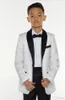 Boys Tuxedo Boys Dinner Suits Boys Formal Suits Tuxedo for Kids Tuxedo Formal Occasion White And Black Suits For Little Men Three 5948112