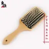 New Hair Comb Massage Comb Hair Brush Wood Handle Antistatic Combes Head Massage Comfortable Steel Needle Hairdressing Brushes4773202