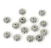 300 stks / partij lichtmetalen antiek brons / zilver / goud ufo vorm spacer kralen charms voor sieraden maken 6 mm