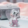 Crystal Bear Baby Shower Wedding Favors Boy Girl Baptism Party Gifts Newborn Baby Gift Box Wholesale