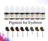 Professionell microblading pigment 8ml för permanent smink tatuering bläck 3d kosmetisk färg Många färger för ögonbryn läpp eyeliner tatuering leveranser