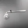 Brûleurs d'huile de cou pliés Brûleur d'huile en verre incurvé Fumer Pipe de tuyau à main DAB TUBE BLOWN PIPES 14 cm