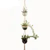 MacRame Plant Hanger 3 Tier Stora Planter korgar för inomhus hemväggskonstdekoration 65inch3209181