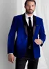 Royal Blue One Button Men Weddng Suits Shawl Lapel 3 Pieces Jacketvestpants Groom Tuxedos Custom Made Mens Suits For Wedding P4271694
