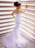 2019 afrikanska sjöjungfru bröllopsklänningar med avtagbar kjol spets applikationer pärlor långärmad brudklänningar vit plus storlek bröllopsklänning