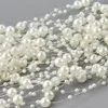 Vente en gros-5 mètres 8 + 3mm ligne de pêche perles artificielles perles chaîne guirlande fleurs bricolage fête de mariage décoration produits approvisionnement