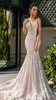 Mermaid Lace Dresses Appliques Pearls Beading Bridal Gowns Backless Tiered Tulle Dress For Wedding Party Custom