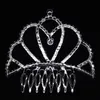 Girls Crowns With Rhinestones Wedding Jewelry Bridal Headpieces Birthday Party Performance Pageant Crystal Tiaras Wedding Accessories #BW-T060