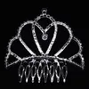 Kızlar taçlar rhinestones ile düğün takı gelin başlıklar doğum günü partisi performans pageant kristal tiaras düğün aksesuarları # BW-T060