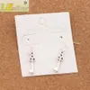 Flower Slim Key Earrings 925 Silver Fish Ear Hook 50pairs/lot Dangle 6.5x39 mm Chandelier Jewelry E881