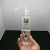 Smoke Pipes Hookah Bong Glass Rig Oil Water Bongs Double layer partition filtered glass water pipe