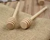 Mini Wooden Honey Stick Honey Dipper Party Supply Wood spoon for Honey Jar Long Handle Mixing Stick XB1