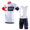 Giant Iam Italien Cykling Kortärmad Jersey Bib Shorts Sätter Mäns Utomhus Andningsbara Sport Uniform Cykel Kläder Cykel Outfits Y21032009