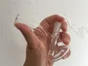SPESSORE pyrex Mini Pocket Bong in vetro Riciclatore Piattaforme petrolifere Tubi per acqua in vetro Pipa per fumatori Bong Narghilè Shisha con tubo per bruciatore a nafta da 10 mm