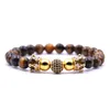 New Fashion Natural Stone Luxury Shambala Crown Beads Armband Yoga Armband för Menwomen Handgjorda Smycken Pulsera Tillbehör