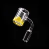 Thermal Banger Scolorimento sabbia 100% quarzo Banger secchio con 10mm 14mm 18mm maschio femmina doppio chiodo al quarzo per piattaforme petrolifere Bong in vetro