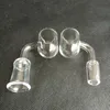 25mm XL quarzo spesso testa di razzo banger tubo di fumo strumento chiodo fondo tondo base 10mm 14mm 18mm maschio femmina per narghilè Bong in vetro