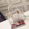 New Fashion Women Clean Transparent Bag Bag Jelly Candy Summer Beach Bidbag Woman Messenger Bags Bolsa Feminina12853