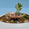 Wyprzedaż- 1 para rzemiosło bonsai lalki dom miniatury DIY stary babcia bajka ogród gnome zwierząt mchu terrarium dom stacjonarny wystrój