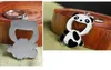 Porte-clés Panda en métal mignon, ouvre-bouteille, accessoires de bijoux, breloques en alliage de Zinc, pendentif, cadeau ethnique, 2 pièces/lot