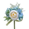 Sen Department Bridal Brosch Ribbon Flower Dekorativ presentförpackning Simulering Blommor