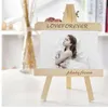 Creative Wood Photo Frame Easel Shape Desktop Painting Wooden Picture Frame Home Art Decor Gifts For 6" 8" 10" 12" A4 Photos