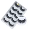 3D Mink Eyelash Hair 5 Pair False Eyelashes Extension Eyelash Hiar Full Strip Eye Lashes By chemical fiber DHL