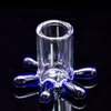 Rökningstillbehör Flower Glass Stand Colorful Bubble Carb Caps Banger 10mm 14mm 18mm Joint 90 Degrees For Oil Rigs Water Bongs