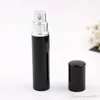 Colore nero 5ml 10ml 12ml Bottiglia di ricarica Mini portatile ricaricabile Profumo Atomizzatore Bottiglie spray Bottiglie vuote Contenitori cosmetici Bottiglie