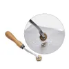 Hookah Smoking Manual Wheel Foil Poker Puncher With Wood Handle Foil Piercing Tool Foil Puncher ChiCha Hookah Accessories