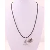 New Arrival Antique Sliver Plated RUNNING WOMAN And LOVE TO RUN Pendant Charm Necklace Wax Chain200R9412176