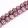 8mm Natural Lepidolite Kamienne Koraliki Okrągłe Luźne Koraliki Spacera do Tworzenia biżuterii 4/6/8/10 / 12mm 15 '' DIY Braceeleklace