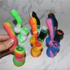 Popular Mini Silicone Mouthpieces for bong 85mm Tall Nozzle Pipe for Glass Hookah Bong Water Bubbler Tobacco Smoking Accessories