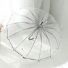 Transparent Umbrellas Parasol Kids Umbrella Rain Women Cute Clear Paraguas Good Quality POE