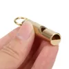 10mm Solid brass EDC Emergency Safety Survival Aid Whistle Keychain For Camping Hiking Tools6821690