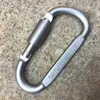 Multi-function Aluminium Alloy Vintage D Shape Key Ring Carabiner Snap Clip Hook Lock Outdoor Buckle Climbing Hiking Keyring