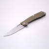 YSTART flipper folding knife 440C Blade ball bearing washer smoothly open G10 handle EDC Gift Knife
