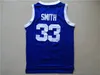 Mens Will Smith # 33 Basketball Jerseys Black Music Television First Annual Rock N'Jock B-Ball Jam 1991 Blue Stitched Shirts S-XXL