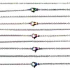 Collier chaîne de couleur arc-en-ciel de 1.6mm, chaîne en acier inoxydable de 18 pouces, 18 pouces, 20 pouces, 24 pouces, 28 pouces