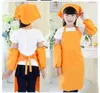 10 Colors Kids Aprons Pocket Craft Cooking Baking Art Painting Kids Kitchen Dining Bib Kitchen Supplies