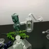 Schönheit Doppelfilter Glasbrenner Rohre Bongs Glas Bubbler für Pfeifenmischungsfarben
