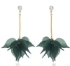 new Hot Creative super - fairy grinding multi - petal soft ear nail female exaggerated fringe earrings personality fashion sales