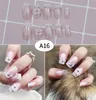 Moda 3D Sahte Çivi Yanlış Tırnak Plastik Nail Art İpuçları Tam Kapak yanlış fransız tırnak sanat İpuçları Gelin Parmak Güzellik