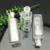 Tube carré Mini bouteille d'eau en verre Bbong Wwater Pipe Broyeur à ongles en titane, barboteurs en verre pour fumer des couleurs de mélange de tuyaux