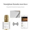 Q9 04 Trådlös karaoke -mikrofon Bluetooth -högtalare 2 i 1 handhållen sjunga inspelning bärbar KTV -spelare för iOS Android2314854