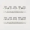 22*30*13mm 5ml Mini Glass Bottles With Aluminium Cap Empty Small Glass Vials Jars 100pcslot