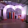 جميل LED LED قوس القلب قوس القلب ترحيب بوابة دخول البوابة الإعلانية الإضاءة الممر لزخارف الزفاف والترويج